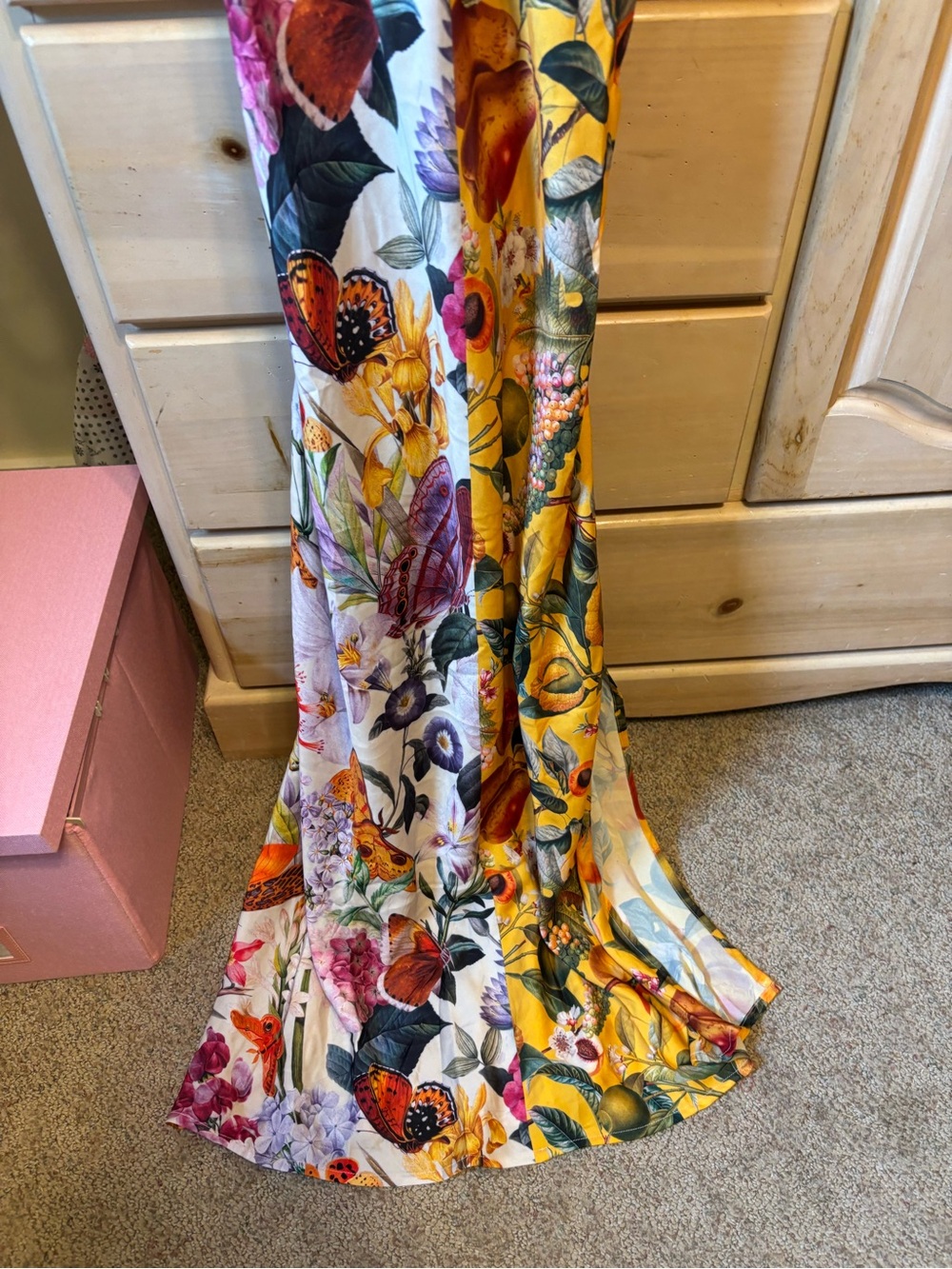 Anthropologie Floral Slip Midi Dress in Multi - Picture 9 of 12